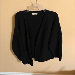 First Rite baby alpaca black cardigan